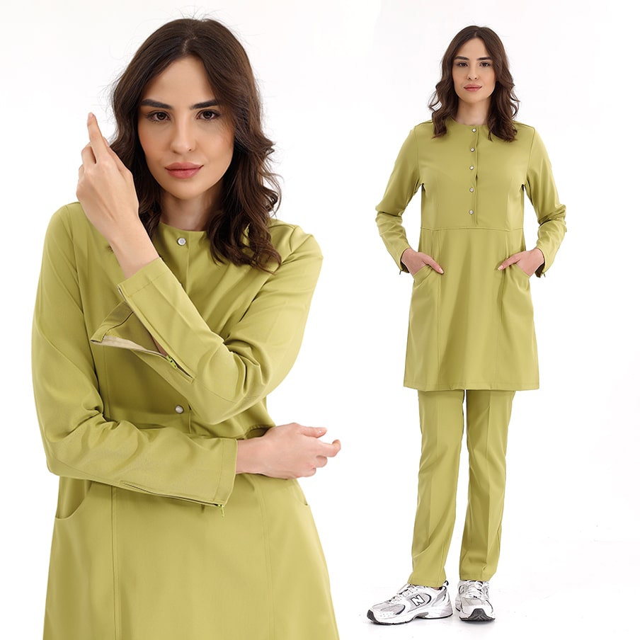 Костюм Lycra Длин/рукав на кнопках Фисташковый (Fistik) XXL