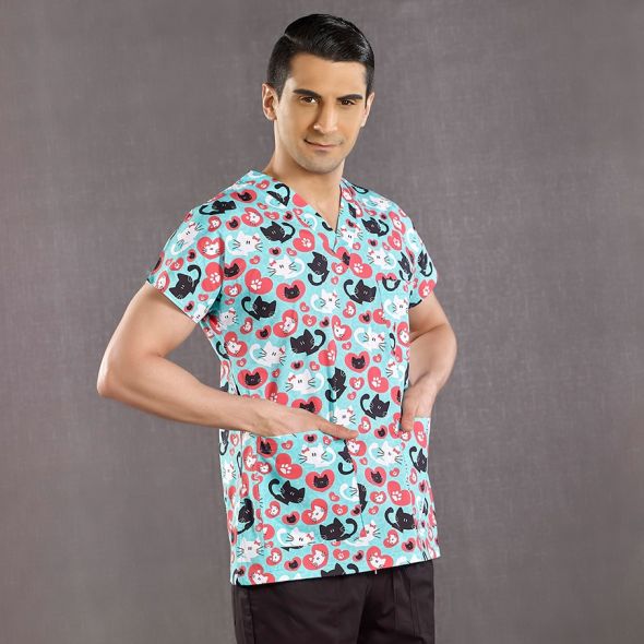 Топ Кошечки и сердечки Lycra Принт (Print) XXS