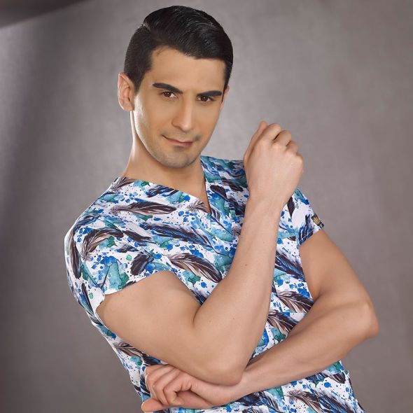 Топ Перья Lycra Принт (Print) XXS